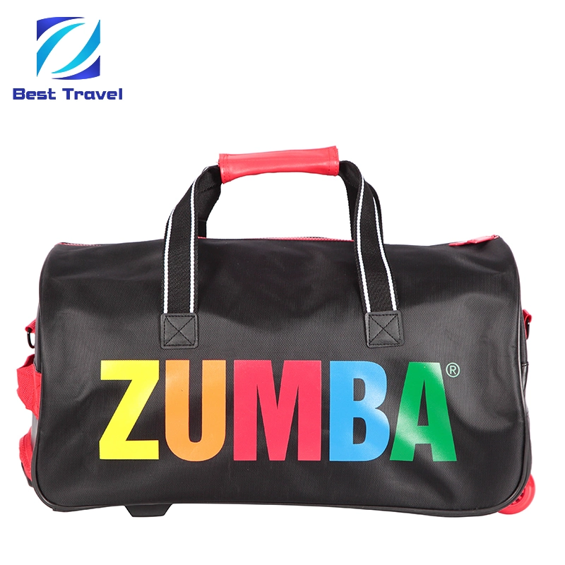 Wholesale Fashion Leisure Promotional Travelling Wheeled Duffel Sport Gym Carry on Cabin Duffle Hand Shoulder Trolley Travel Luggage Bag