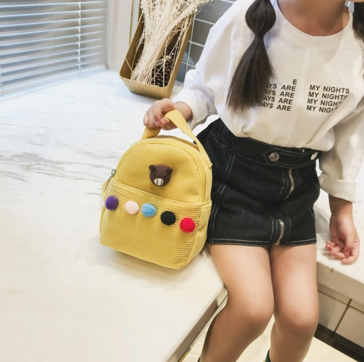 2021 Cute Children′s Schoolbag Chick Embroidery Kids Toddler Backpack Small Backpack Trend Boys and Girls