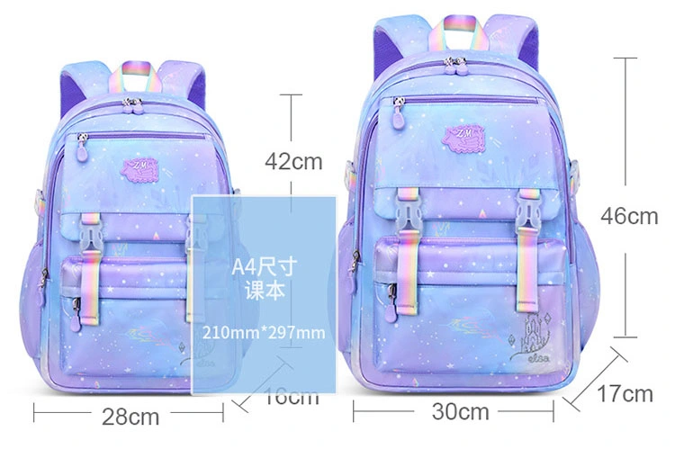 Girl Primary Middle High College School Book Children Students Leisure Sports Travel Schoolbag Backpack Pack Bag (CY9909)