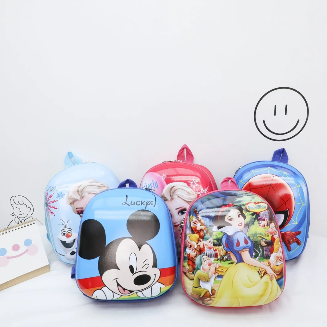 Boys and Girls Kids Backpack Mickey Kids Backpack Spiderman Bag Custom Icon New Kids Backpack Fun Cartoon Frozen Elsa Anna Pattern